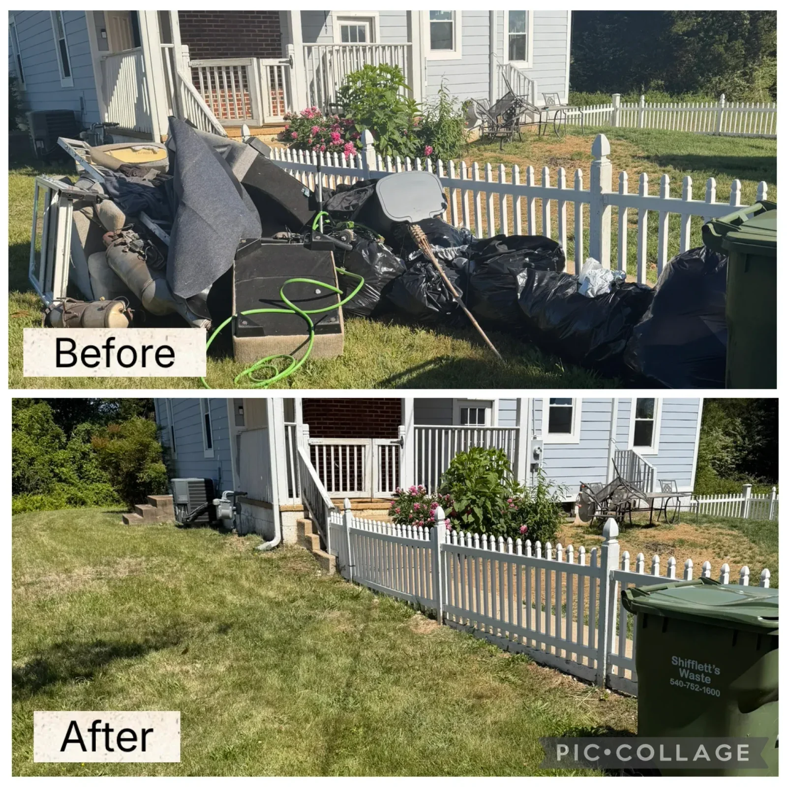 Anderson Removal LLC junk removal truck loading furniture and household items